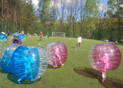 Zabawa w Bubble Football podczas eventu w Łodzi